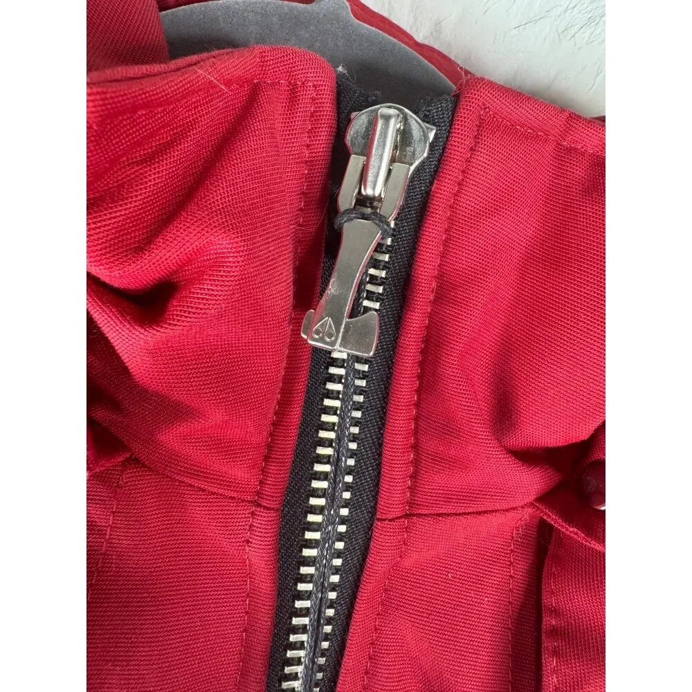 NWT Moose Knuckles Canada Down Parka Red Men's Size S Authentic
